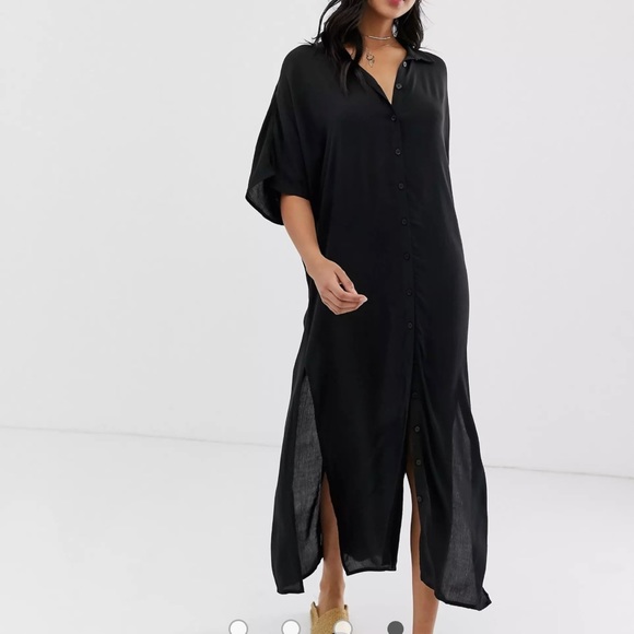 NWT Amuse Society Black Tranquilo Dress - Picture 2 of 8